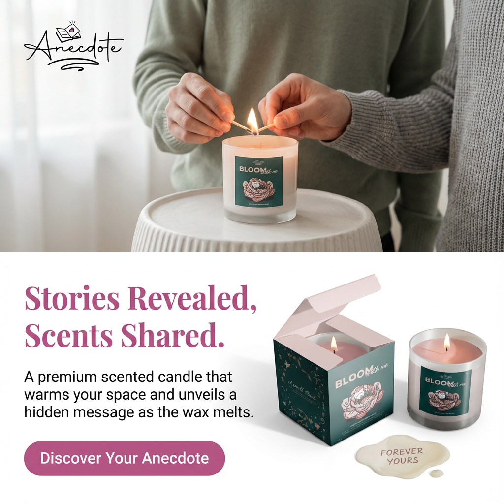 ANECDOTE™️ - Premium Scented Candle With Hidden Love Message