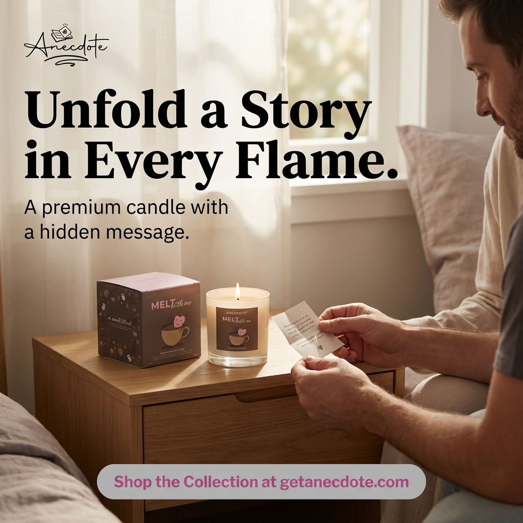 ANECDOTE™️ - Premium Scented Candle With Hidden Love Message